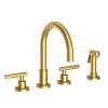 Newport Brass East Linear(R): Kitchen Faucet with Side Spray