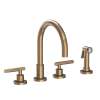 Newport Brass East Linear(R): Kitchen Faucet with Side Spray