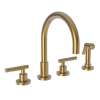 Newport Brass East Linear(R): Kitchen Faucet with Side Spray