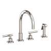 Newport Brass East Linear(R): Kitchen Faucet with Side Spray