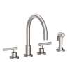 Newport Brass East Linear(R): Kitchen Faucet with Side Spray