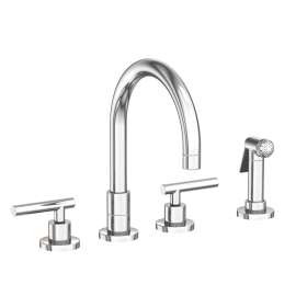 Newport Brass East Linear(R): Kitchen Faucet with Side Spray