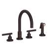 Newport Brass East Linear(R): Kitchen Faucet with Side Spray