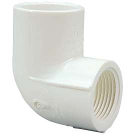 407-020 2 in. x 2 in. 90° Elbow Slip x FIPT - PVC Schedule 40 (Order in Multiples of 10), L06535Y
