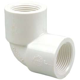 408-010 1 in. x 1 in. 90° Elbow FIPT x FIPT - PVC Schedule 40 (Order in Multiples of 50), L06620YP