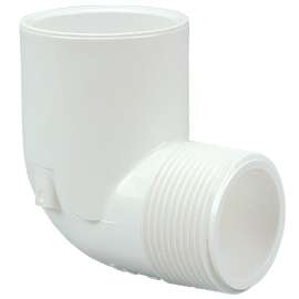 410-010 1 in. x 1 in. 90° Elbow Slip x MIPT - PVC Schedule 40 (Order in Multiples of 50), L07035Y
