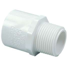 436-060 6 in. x 6 in. Male Adapter MIPT x Slip - PVC Schedule 40 (Order in Multiples of 4), L033200P
