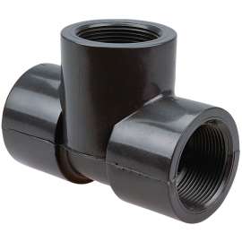 4512-3-3 3/4 in. x 3/4 in. x 3/4 in. Threaded Tee FPT x FPT x FPT - PVC Schedule 80, CA09800