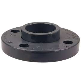 4551-A 2-1/2 in. x 2-1/2 in. Socket Flange S - PVC Schedule 80, Two-Piece Van Stone, CA25458