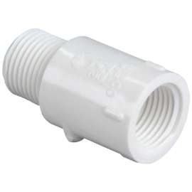 434-005 1/2 in. x 1/2 in. Riser Extender MIPT x FIPT - PVC Schedule 40 (Order in Multiples of 50), L180500