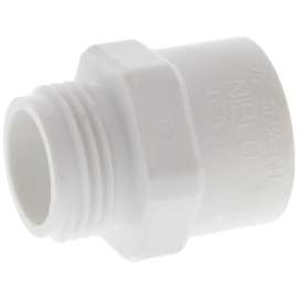 432-006 3/4 in. x 1/2 in. Male Garden Hose Adapter x Slip - PVC Schedule 40 (Order in Multiples of 50), L022000