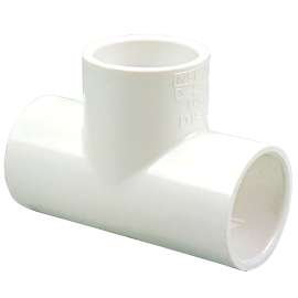 401-095 3/4 in. x 1/2 in. x 3/4 in. Tee Slip x Slip x Slip - PVC Schedule 40 (Order in Multiples of 50), L098800
