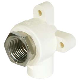 4707-3-5-SI 1/2 in. x 1/2 in. 90° Drop Ear Elbow Slip CPVC Slip x Stainless Steel FIPT - Lead-Free*, CPVC-CTS, M06050LRF
