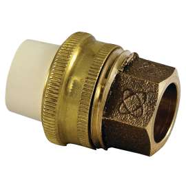Nibco M25010L 4733-LF 1/2 in. x 1/2 in. Union CPVC Slip x Copper Silicon Alloy Solder - Lead-Free*, CPVC-CTS (10 PER ORDER)