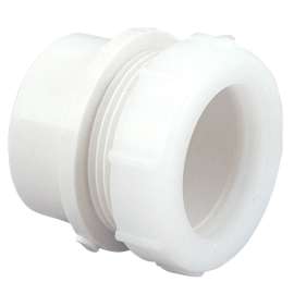 4801-2-7 1-1/2 in. x 1-1/2 in. Trap Adapter Spg x SJ - PVC DWV (Order in Multiples of 100), K014550
