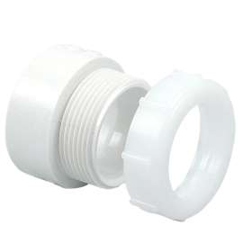 4801-7 1-1/2 in. x 1-1/4 in. Trap Adapter H x SJ - PVC DWV (Order in Multiples of 100), K018150