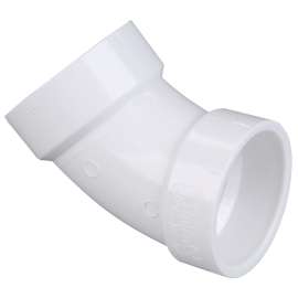 4806 4 in. x 4 in. 45° Elbow H x H - PVC DWV (Order in Multiples of 10), K042700
