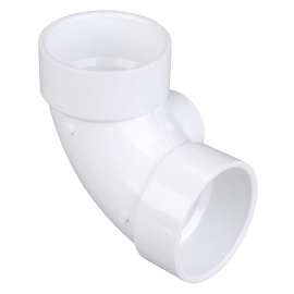 4807-9 3 in. x 3 in. x 2 in. 90° Elbow with Side Inlet H x H x H - PVC DWV (Order in Multiples of 20), K068250