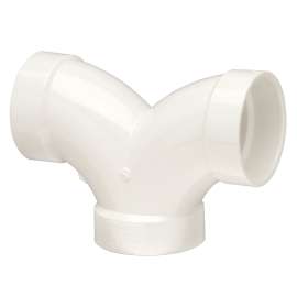 4837 1-1/2 in. x 1-1/2 in. x 1-1/2 in. Double Elbow Hub x Hub x Hub - PVC DWV (Order in Multiples of 50), K285300