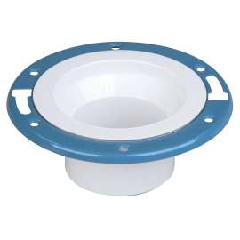4851-2-A 4 in. x 3 in. Adjustable Closet Flange with Plastic Coated Steel Flange Spg - PVC DWV (Order in Multiples of 25), K355500