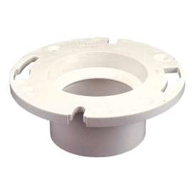 4853 3 in.;4 in. x 3 in. Flush Closet Flange with Pipe Stop - PVC DWV (Order in Multiples of 25), K355700