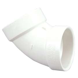 4860 1-1/2 in. x 1-1/2 in. 60° Elbow Hub x Hub - PVC DWV (Order in Multiples of 50), K440300