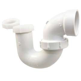 4893 11/2 OR 11/2 x 1-1/4 in. P-Trap with Union Joint L.A. Pattern Hub x SJ - PVC DWV (Order in Multiples of 35), K603000