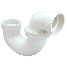 4895 1-1/2 in. x 1-1/2 in. P-Trap with Union Joint Hub x Hub - PVC DWV (Order in Multiples of 50), K005950
