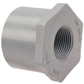 5118-3 2 in. x 1/2 in. Flush Spigot x Thread Reducer Bushing Spg x FPT - Corzan® CPVC Schedule 80, CB12700