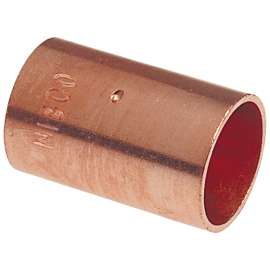 600-DS 3 in. x 3 in. Coupling with Dimpled Tube Stop C x C - Wrot (Order in Multiples of 3), 9003050