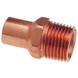 604-2 1-1/2 in. x 1-1/2 in. Fitting Adapter Ftg x M - Wrot (Order in Multiples of 10), 9034506