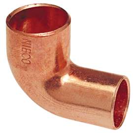 607-2 1/2 in. x 1/2 in. 90° Fitting Elbow Close Rough Ftg x C - Wrot (Order in Multiples of 50), 9059100