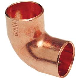 607 3/4 in. x 3/4 in. 90° Elbow Close Rough C x C - Wrot (Order in Multiples of 25), 9055600