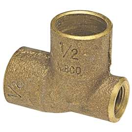 705 1/2 in. x 1/8 in. x 3/4 in. Baseboard Tee C x F x C - Cast, B038550
