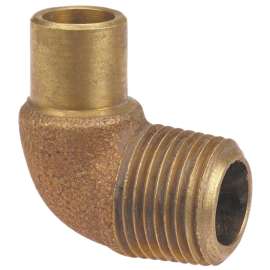 707-2-4 1/2 in. x 1/2 in. 90° Fitting Elbow Ftg x M - Cast (Order in Multiples of 25), B062550