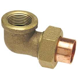 707-3-6 1/2 in. x 1/2 in. 90° Union Elbow C x F - Cast (Order in Multiples of 100), B068550