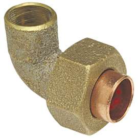 707-6 3/8 in. x 3/8 in. 90° Union Elbow C x C - Cast (Order in Multiples of 25), B074500