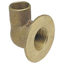 708 1/2 in. x 1/2 in. 90° Flanged Sink Elbow C x F - Cast (Order in Multiples of 25), B081050