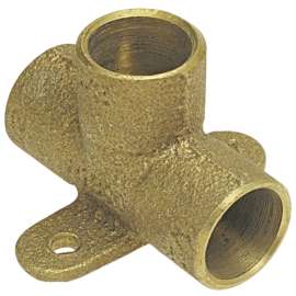 711-5 1/2 in. x 1/2 in. x 1/2 in. Drop Tee C x C x C - Cast (Order in Multiples of 25), B132100