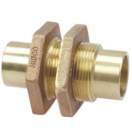 750 1/2 in. Bulkhead Fitting C x C - Cast (Order in Multiples of 10), B350300