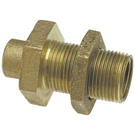 750-3 3/4 in. Bulkhead Fitting C x F - Cast (Order in Multiples of 5), B351350