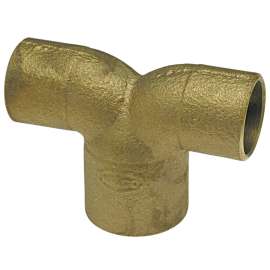 764 1 in. x 3/4 in. x 3/4 in. 90° Double Elbow C x C x C - Cast (Order in Multiples of 5), B460300