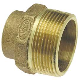 804-T 1-1/4 in. x 1-1/2 in. DWV Trap Adapter OD Tube x M - Cast (Order in Multiples of 10), E034050