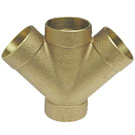 834 1-1/2 in. x 1-1/2 in. x 1-1/2 in. x 1-1/2 in. DWV 45° Double Wye C x C x C - Cast, E265300