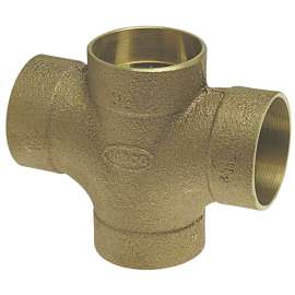 835 1-1/2 in. x 1-1/2 in. x 1-1/2 in. x 1-1/2 in. DWV Double Tee C x C x C x C - Cast, E270300