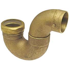 881 1-1/2 in. x 1-1/2 in. DWV P-Trap C x SJ - Cast (Order in Multiples of 25), E545300