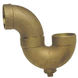884 2 in. x 2 in. DWV P-Trap with Cleanout C x C x Cleanout with Plug - Cast, E560350