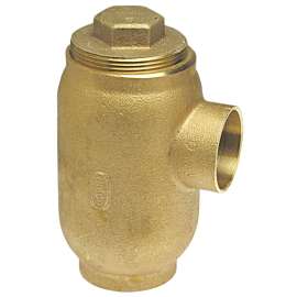 890 1-1/2 in. 3 x 5 DWV Drum Trap with Bottom Inlet C x F x Cleanout with Plug - Cast, E590250