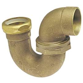 892 1-1/2 in. x 1-1/2 in. DWV P-Trap with Union Joint C x SJ - Cast, E600350