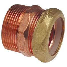904-7 1-1/2 in. x 1-1/2 in. DWV Trap Adapter M x SJ - Wrot (Order in Multiples of 10), H033050